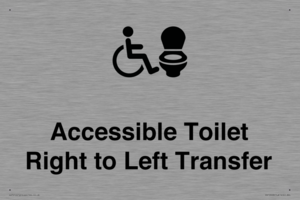 Accessible Toilet with Right to Left Transfer